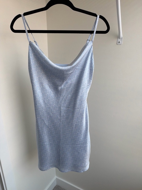 Hollister Dresses & Skirts - Hollister Light Blue Cowl Neck Mini Slip Dress
